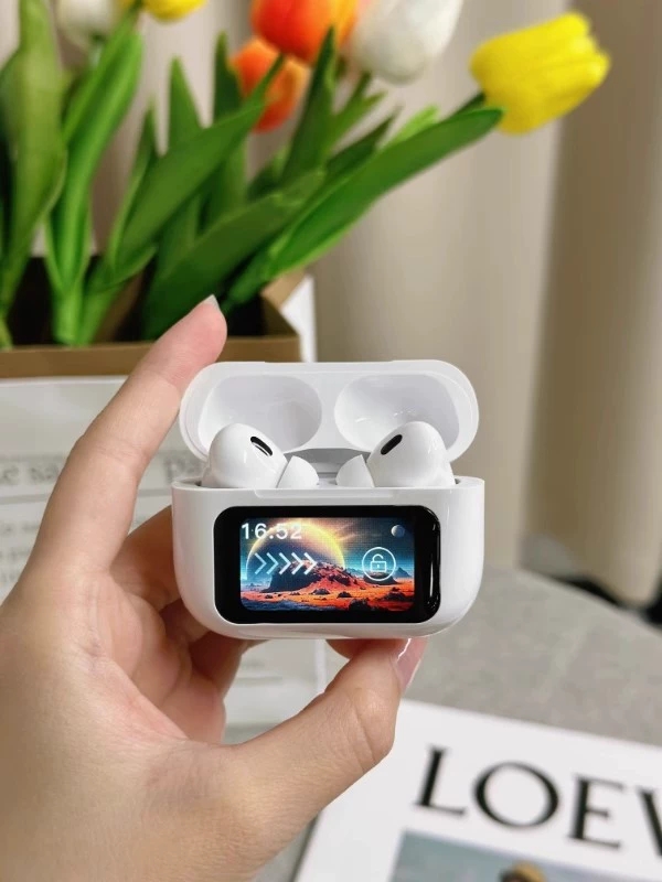 A9 PRO Airpods Earbuds With Display ANC/ENC Touch Screen Case Touch Control Long Battery Life Airpods Pro