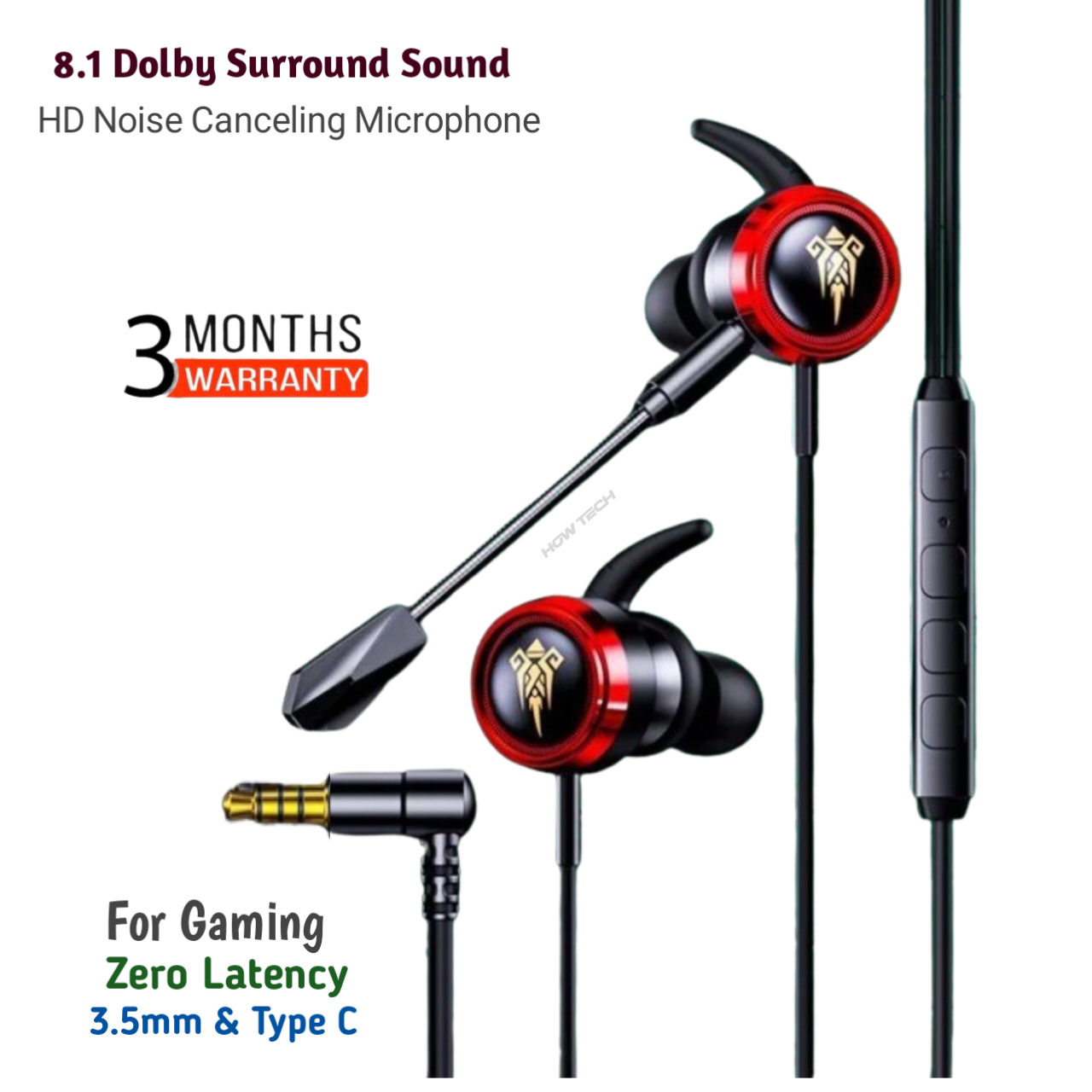 GM Pro E-sports headset with microphone for mobile games  Computer  wired Earphone